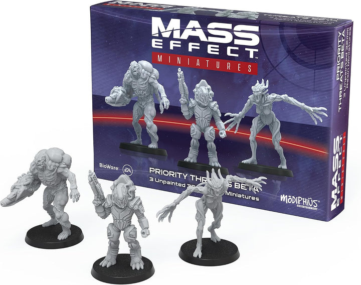Mass Effect Priority Threats Beta-Harz-Sammler-Miniatur-Set – Rüsten Sie Ihr Spiel mit Tisch-Miniatu