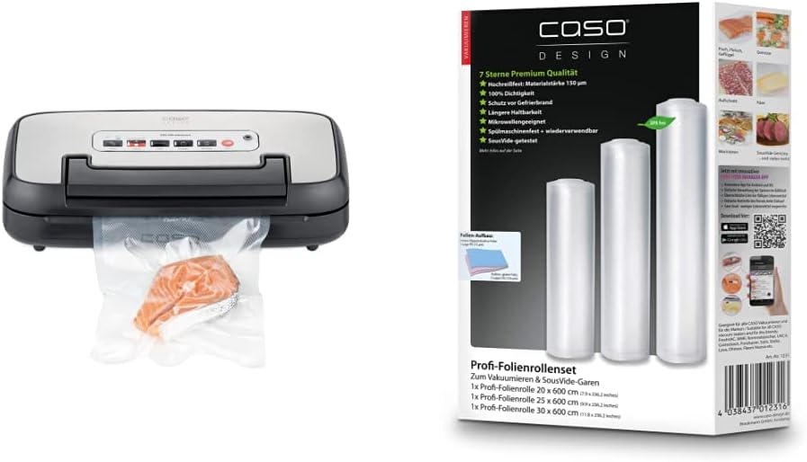 CASO VRH 590 advanced Vakuumierer - bis 125 Vakuumiervorgänge non-stop, 2,5 mm dicke Schweissnaht &