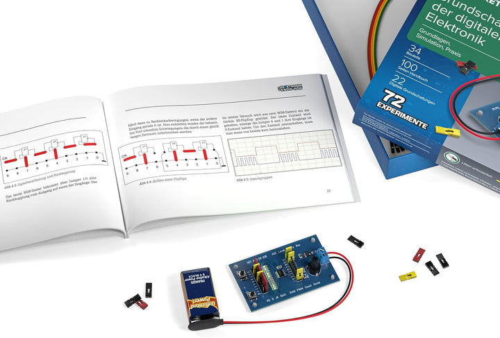 FRANZIS 67204 - Lernpaket Grundschaltungen der digitalen Elektronik - Komplettset für 72 Praxis-Proj