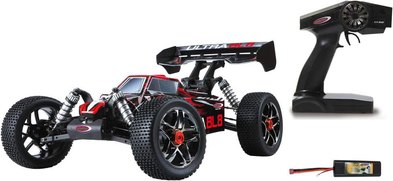 JAMARA 059730 - Ultra BL8 Buggy 1:8 4WD Lipo 2,4GHz - Allrad, Brushless Motor, 60A Regler, spritzwas