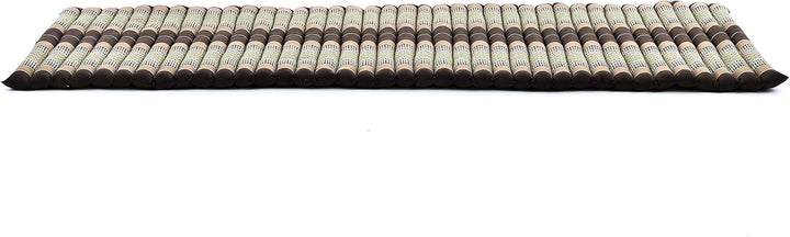 Leewadee Rollbare Thaimatte 190 x 70 cm - Kapok Bodenmatte zum Schlafen, Massieren & Meditieren Futo