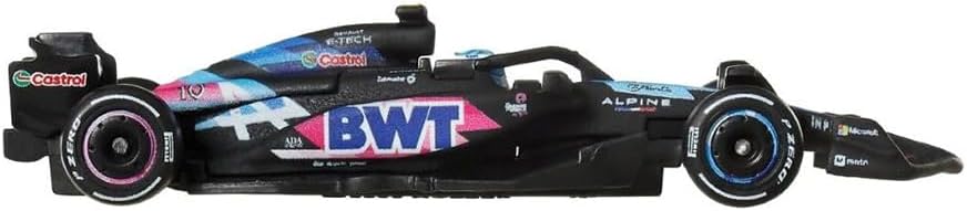 Hot Wheels Formel 1 Modellauto F1 BWT ALPINE A524 Pierre Gasly 10 - Die Cast Massstab 1:64 - Länge 8