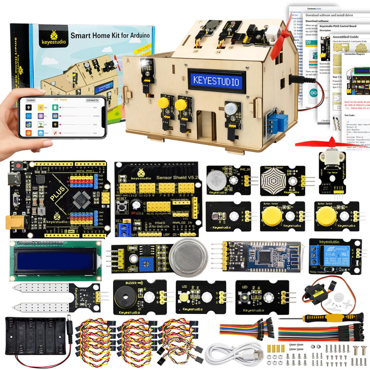 KEYESTUDIO Smart Home Kit Ultimate Starter Kit, Kompatibel mit Arduino IoT Vollständigster Elektroni