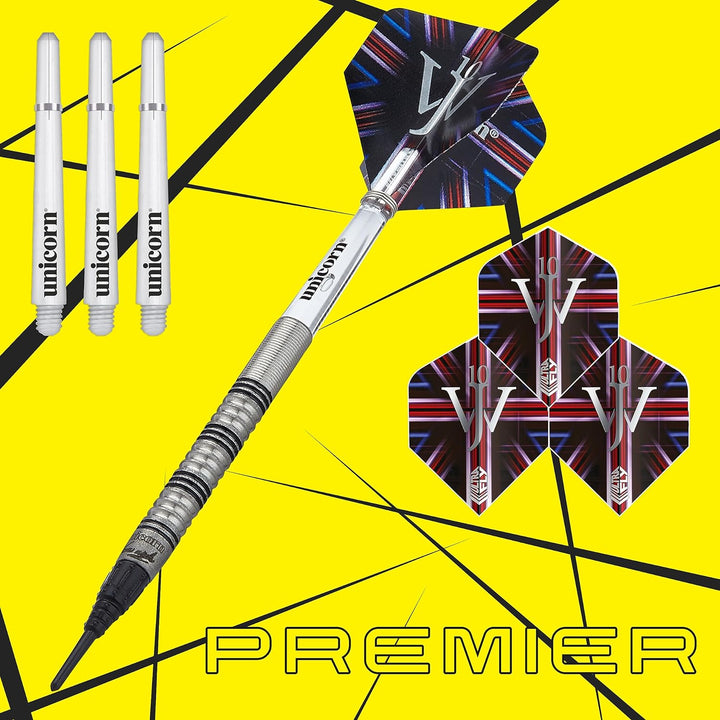 Unicorn Dart-Set mit weicher Spitze, James The Machine Wade, 70% Wolfram-Barrels, epische weiche Spi