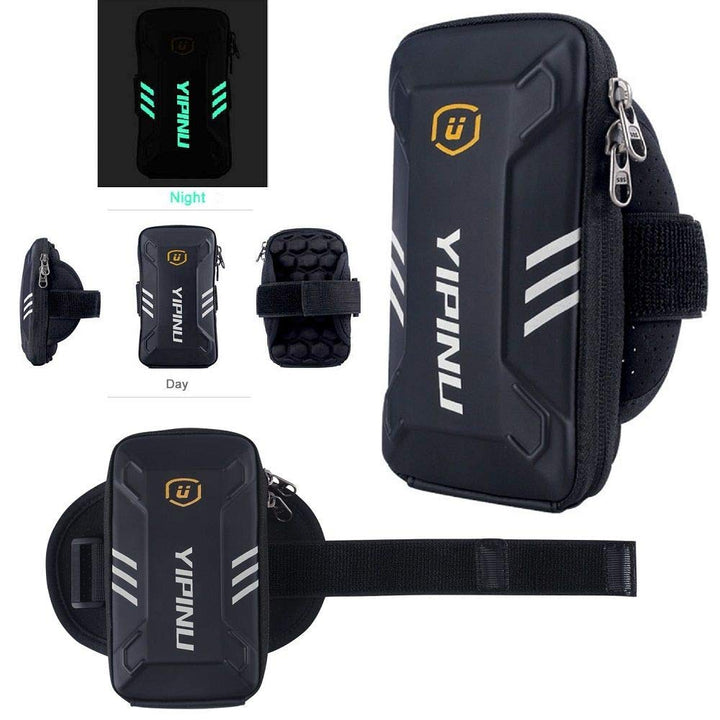 Waterproof Reflective Armband Case with 2 Compartments Sport Running Walking Cycling Gym for Sony Xp