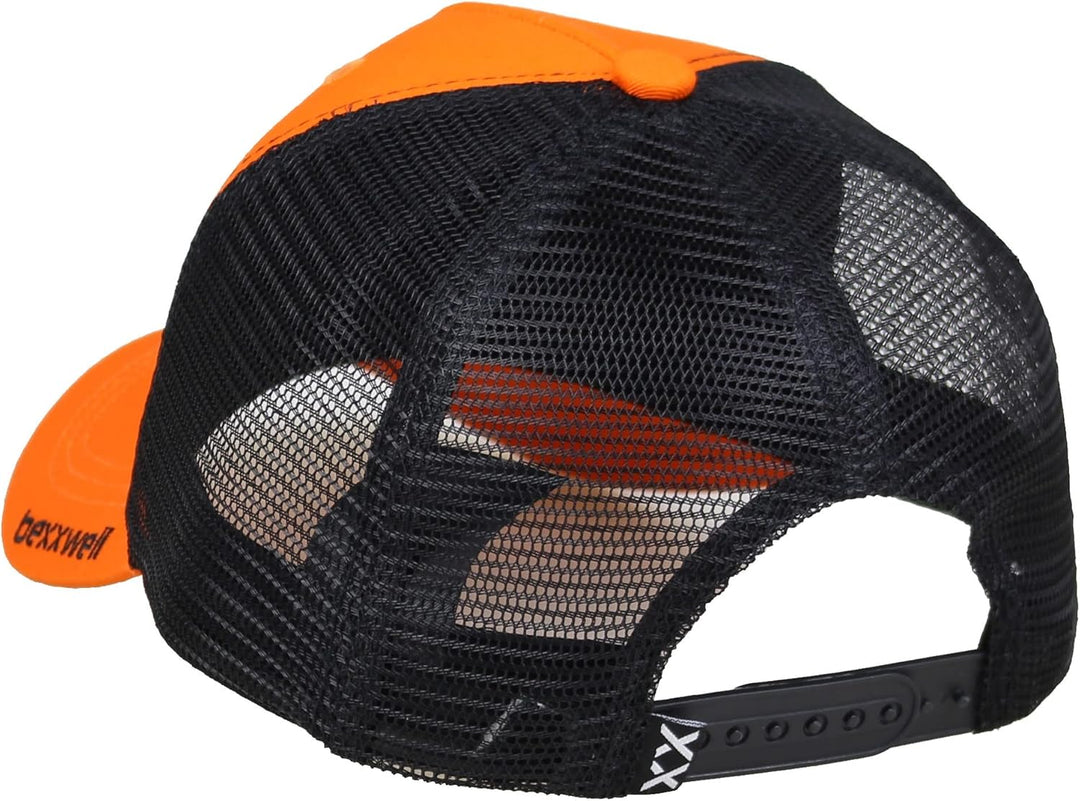 Bexxwell Snapback Cap Schwarz mit 3D-Stickerei in Grau (optimale Passform, Kappe, Black, 3D-Embroide