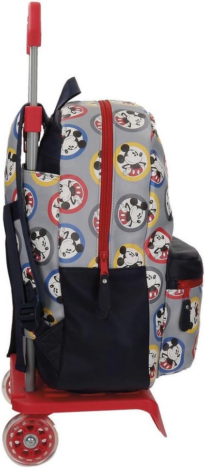 Disney Mickey Circles Rucksack mit Trolley Mehrfarbig 32x42x12 cms Synthetisches Leder 19.2L