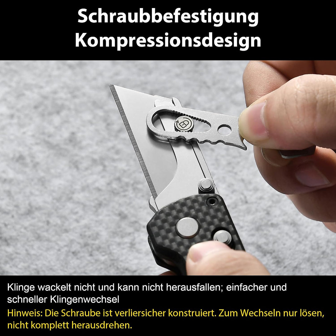 OKNIFE U1 Pro Multifunktionsmesser – Klappbares Universalmesser mit Klappschraubendreher, Schnellwec