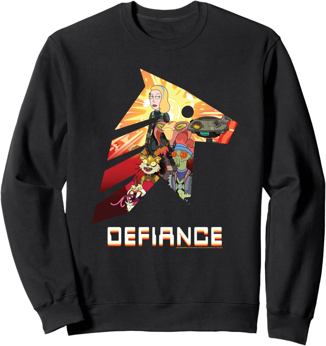Rick and Morty Defiance Poster Sweatshirt