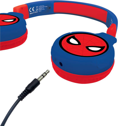 Lexibook HPBT010SP Spiderman 2-in-1-Bluetooth-Kopfhörer für Kinder-Stereo Wireless Wired, Kindersich