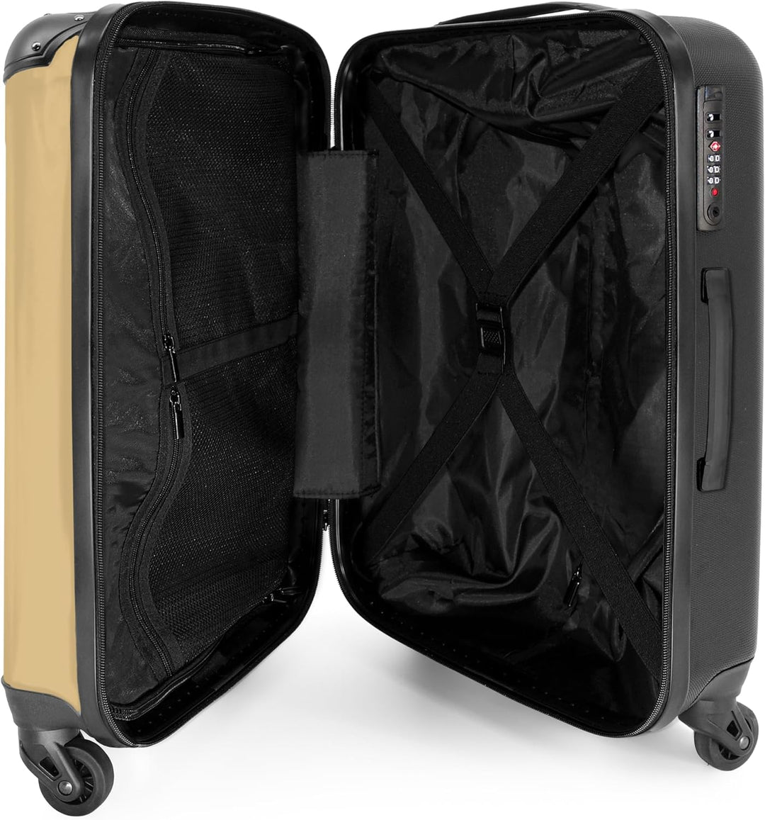 Koffer Mittelgross 67x43x25 cm Hartschalenkoffer L Trolley Rollkoffer 4 Rollen Leicht Hartschale Mit
