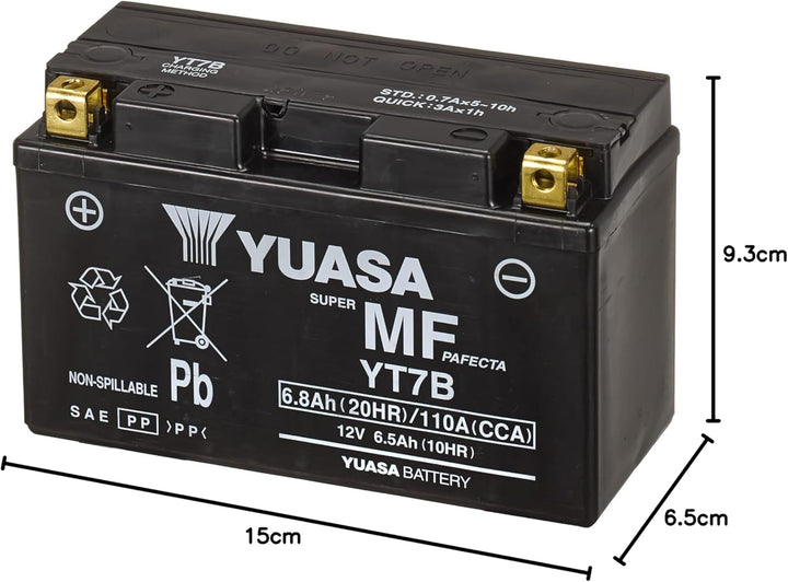 YUASA yt7b-bs (WC) wartungsfrei Akku