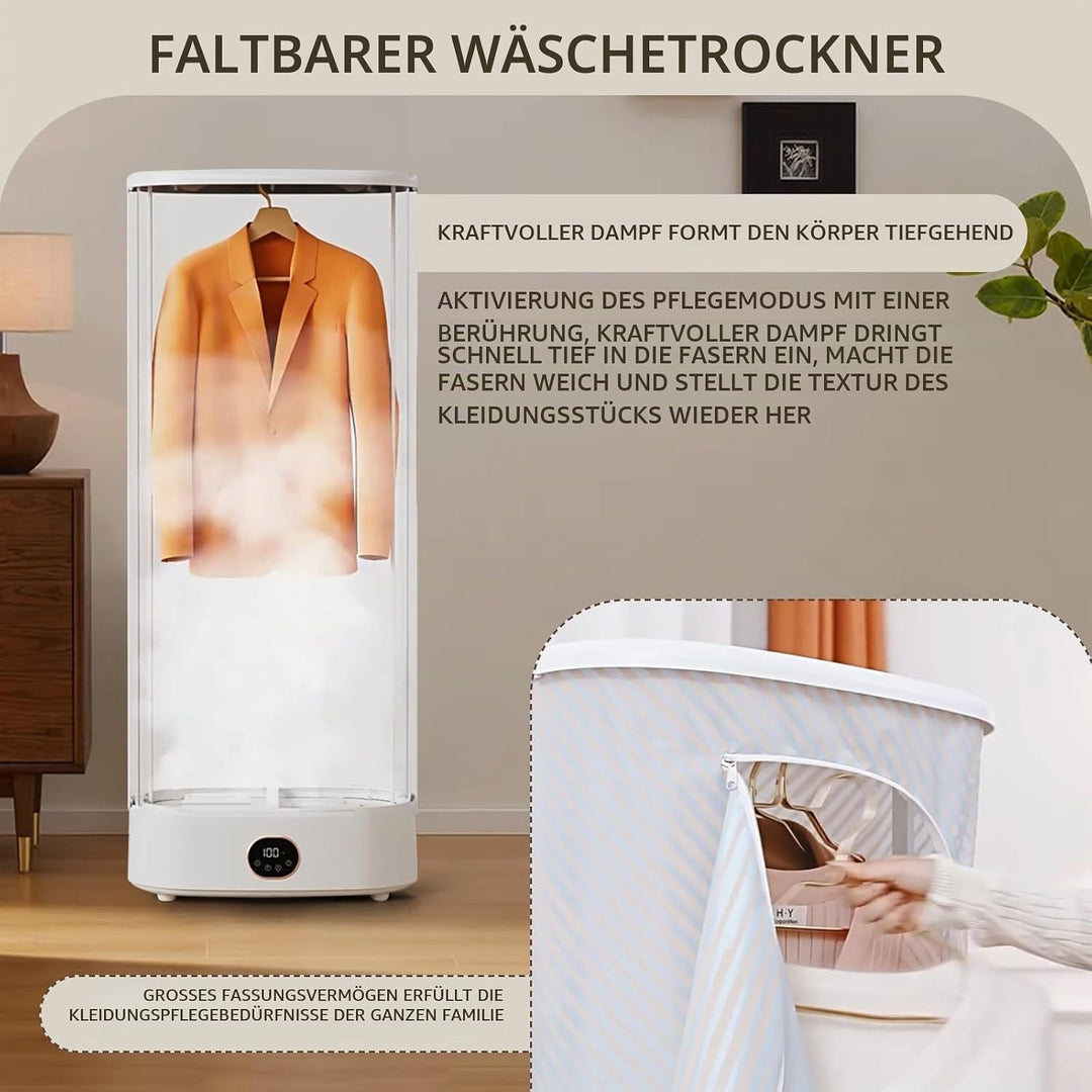 Automatischer Hemdenbügler mit Dampffunktion, 1000W Automatische Bügel- Und Faltmaschine, Innovative