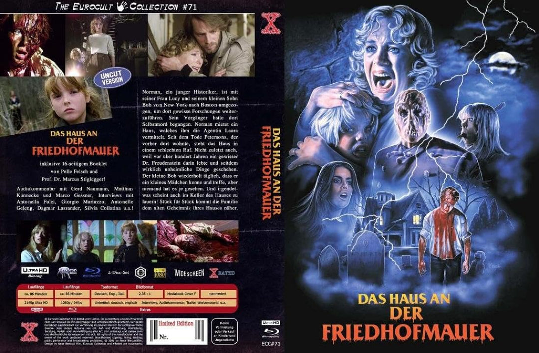 4K UHD Mediabook - Das Haus an der Friedhofmauer - Uncut ( House by the Cemetery / Quella villa acca