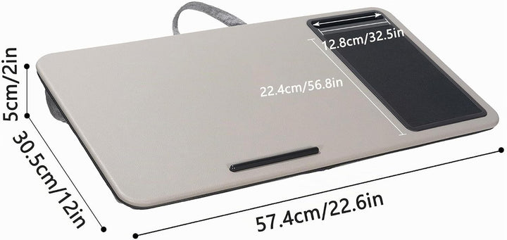 Schossschreibtisch, tragbarer Laptop-Schreibtisch mit Kissen-Kissen, passend für Laptops bis zu 17 Z