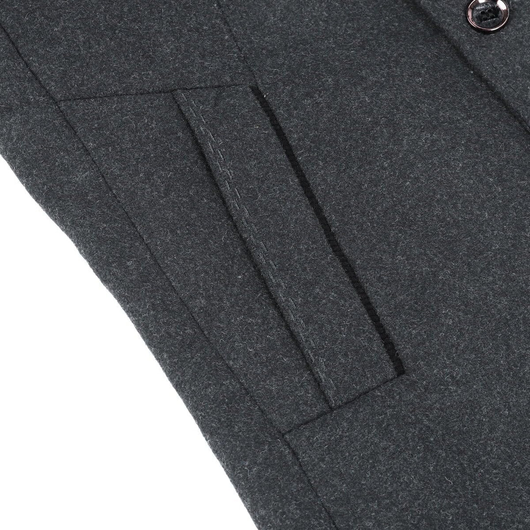 YOUTHUP Herren Mantel mit Steppweste Winter Wollmantel Wolle Freizeit Dicker Übergangsmantel Outdoor