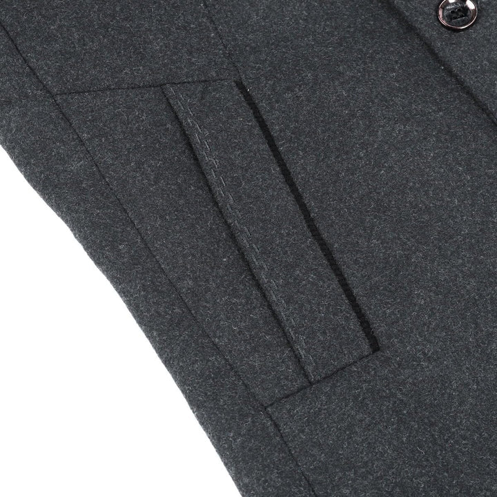 YOUTHUP Herren Mantel mit Steppweste Winter Wollmantel Wolle Freizeit Dicker Übergangsmantel Outdoor