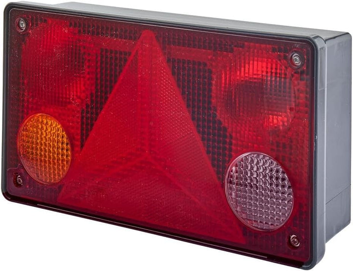 HELLA - Heckleuchte - Glühlampe - 24V - Anbau/geschraubt - Lichtscheibenfarbe: mehrfarbig - Stecker: