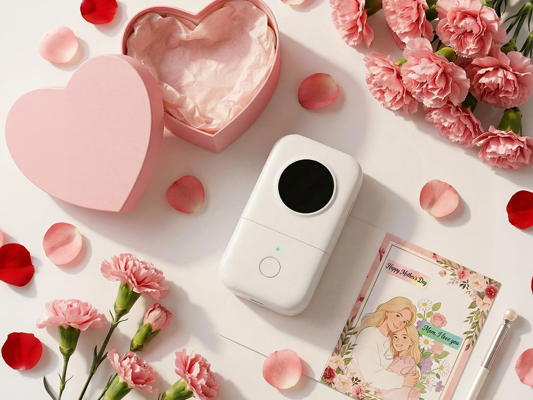 Phomemo D30 Bluetooth Etikettendrucker - Mini Beschriftungsgerät Selbstklebend Thermo Etikettiergerä
