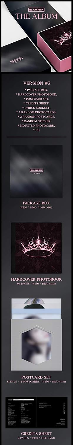 Blackpink - The Album [Random Ver.] (1st Full Album) [Pre Order] CD+Photobook+Others with Tracking C