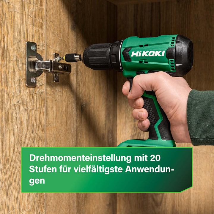HIKOKI Akku Bohrschrauber, DS18DA (im Karton) (ohne Ladegerät, Akku und Transportkoffer) 18V, Grün S