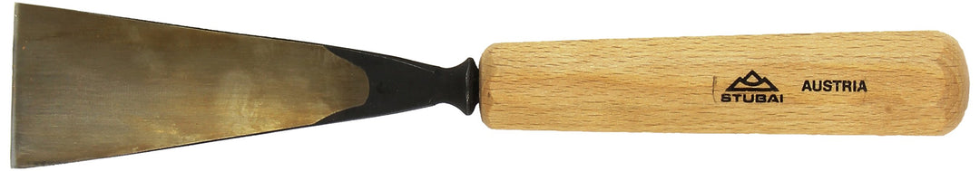 STUBAI Stemmeisen Stechbeitel Serie 52 - Form 6 | Gerades Hohleisen - 45 mm, mit Holzgriff, für Figu