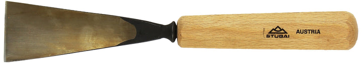 STUBAI Stemmeisen Stechbeitel Serie 52 - Form 6 | Gerades Hohleisen - 45 mm, mit Holzgriff, für Figu