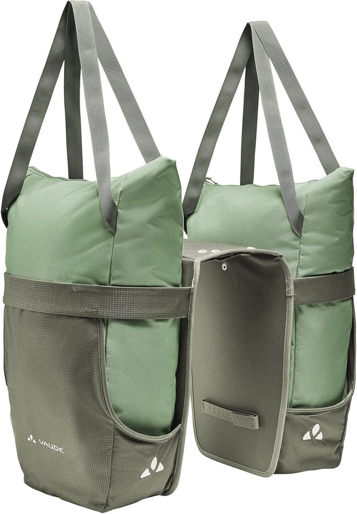 VAUDE TwinShopper - Fahrradtasche mit praktischer Shoppermöglichkeit, 44 Liter - Taschen einzeln nut