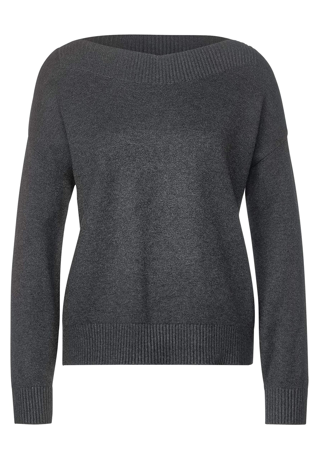 Street One Damen Pullover 40 Coaly Anthracite Melange, 40 Coaly Anthracite Melange