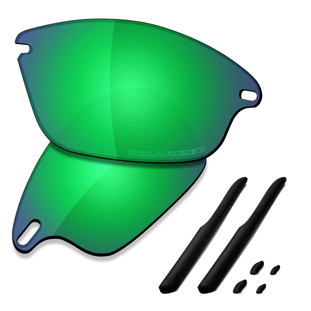 Saucer Premium Ersatzgläser für Oakley Fast Jacket OO9097 Sonnenbrillen High Defense - Jade Green Po