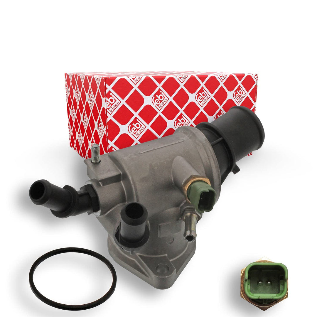 febi bilstein 45540 Thermostatgehäuse mit Temperaturschalter und Dichtung , 1 Stück