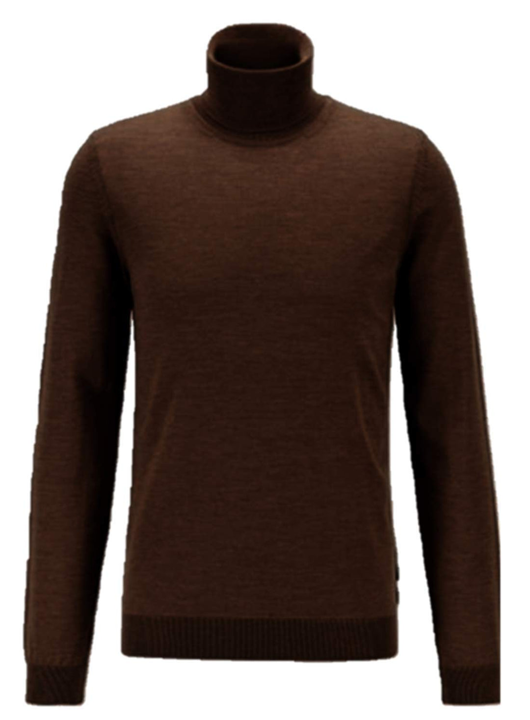 Hugo Boss Rollkragenpullover MUSSO- P aus extrafeiner Italienischer Merinowolle braun 245 (XL)