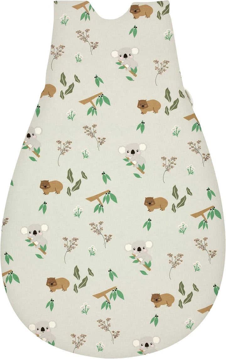 Alvi Baby Mäxchen Aussensack koalas world/Ganzjahresschlafsack mitwachsend/Babyschlafsack grössenver
