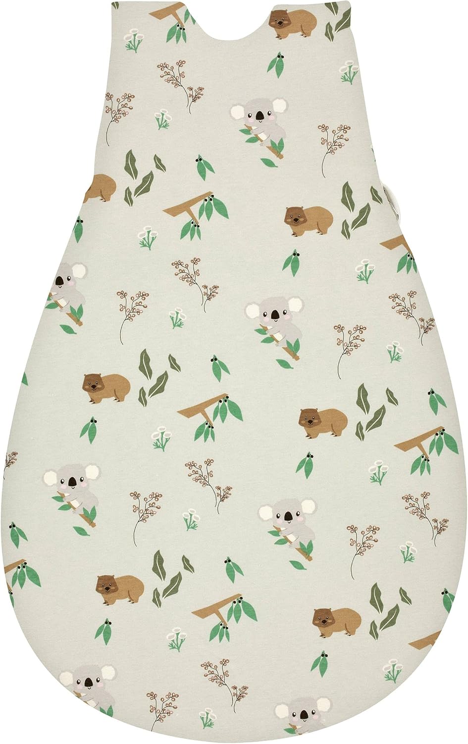 Alvi Baby Mäxchen Aussensack koalas world/Ganzjahresschlafsack mitwachsend/Babyschlafsack grössenver
