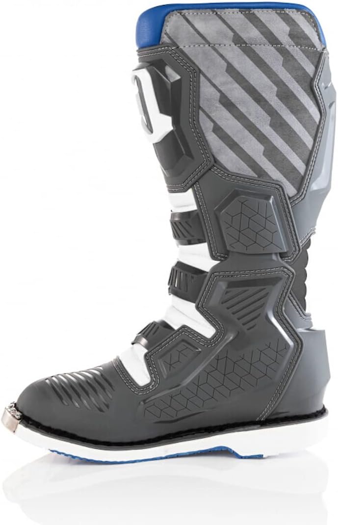 Acerbis Herren X-race Stiefel 46 EU Blau Grau, 46 EU Blau Grau