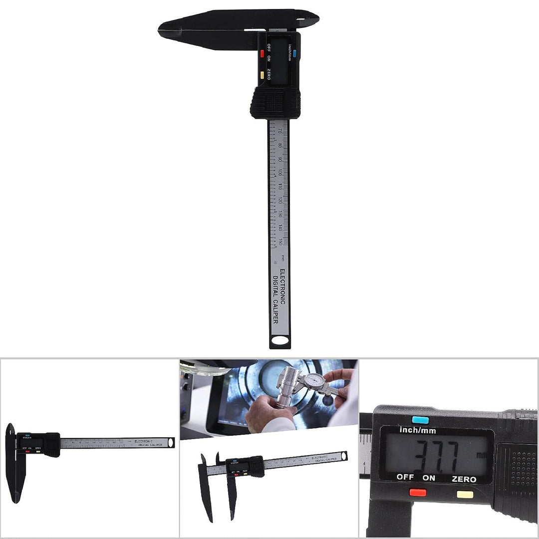Digitales Lineal, elektronischer Messschieber 0-150 mm 0-300 mm Carbon Hochfest mit langer Backe für