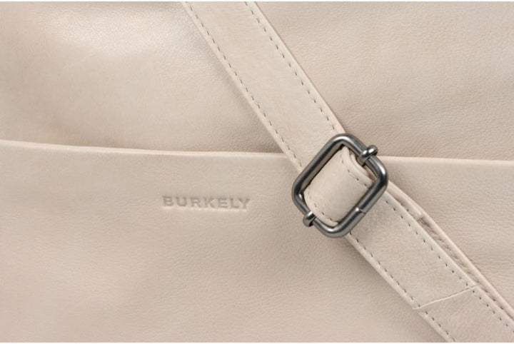 Burkely Just Jolie Schultertasche Leder 27 cm Beige, Beige
