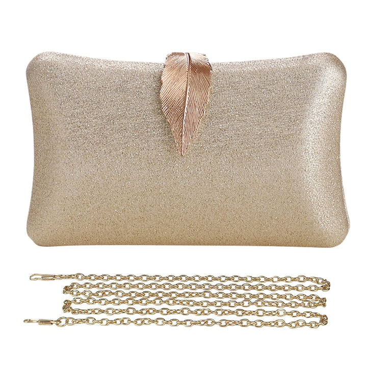 CORIOS Clutch Damen Kette Abendtasche Glitter Handtasche Glänzend Schultertasche Umhängetasche mit B