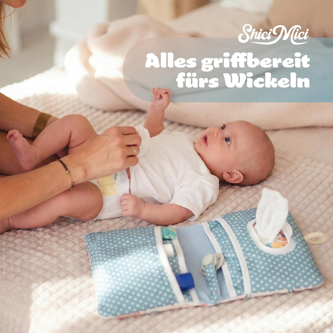 kleine Windeltasche für unterwegs | Wickeltisch Organizer | Wickeltasche Organizer | Baby Wickelorga