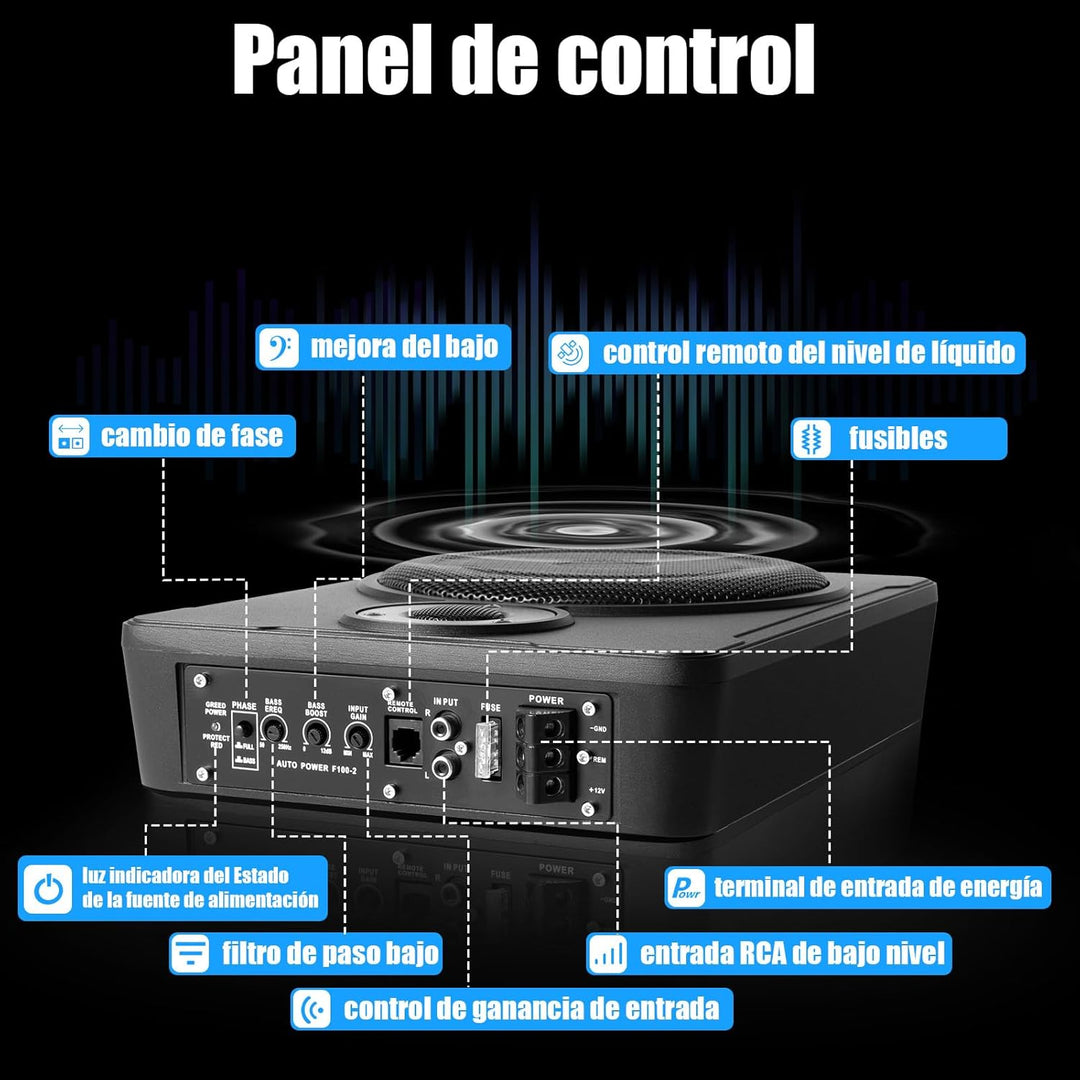 Unter Sitz Subwoofer für Autos 200W Subwoofer für Autos, Subsystem mit Integriertem Verstärker, High