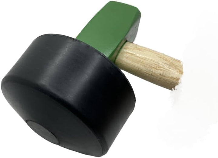 VERLEGEHILFEN Profi Plattenlegerhammer 2.500g - Gummihammer mit Holzgriff - Werkzeug