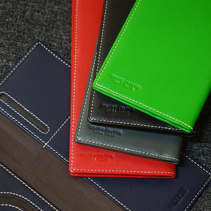 Echtes Lede RFID-Blocker für Reisesicherheit Tragbare Reisepasshülle Minimalistischen Stil für Damen