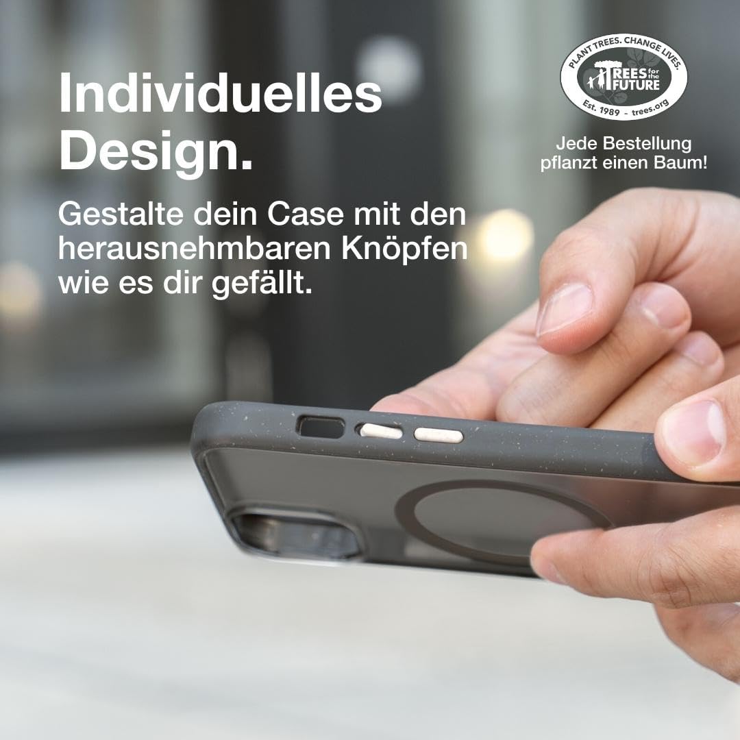 Woodcessories - iPhone 15 Pro Max Clear Case mit MagSafe | Transparente Handyhülle mit Kameraschutz