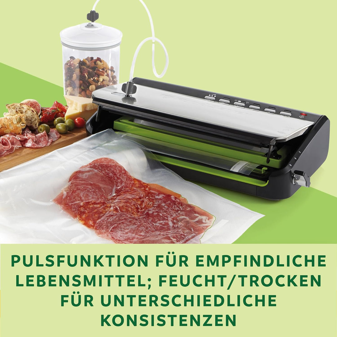 Foodsaver Vakuumiergerät für Lebensmittel mit integrierter Rollenaufbewahrung | Vakuumierer mit Schn