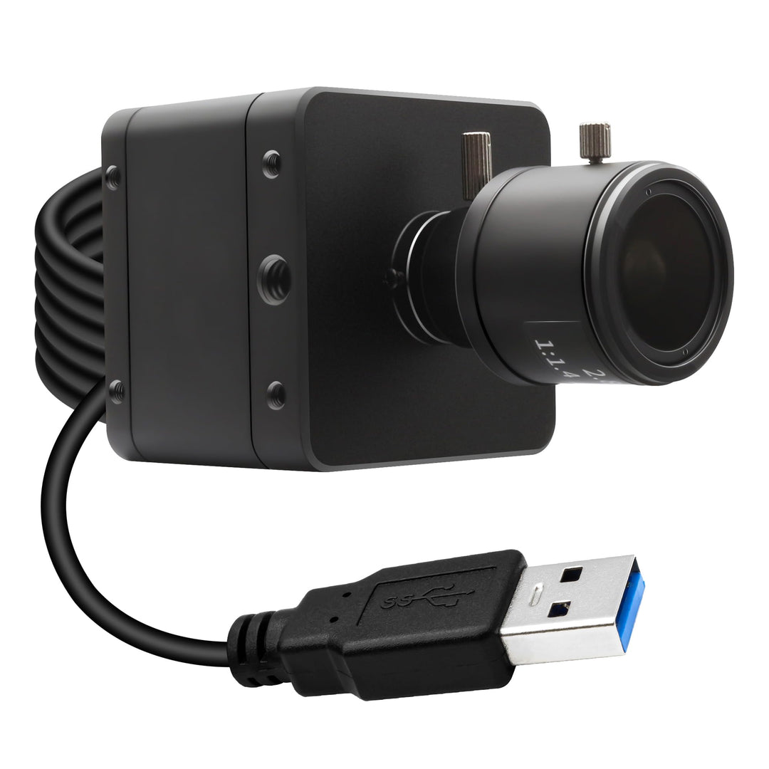 Svpro 5MP 60 fps USB 3.0 Global-Shutter-Kamera mit 2,8–12 mm manuellem Objektiv, 4-Fach optischer Zo