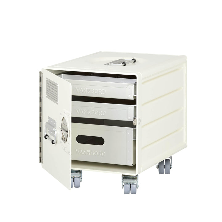 Rollcontainer mit Schubladen, Metallschrank, mobiler Aktenschrank, Schubladenschrank, Industrial Möb