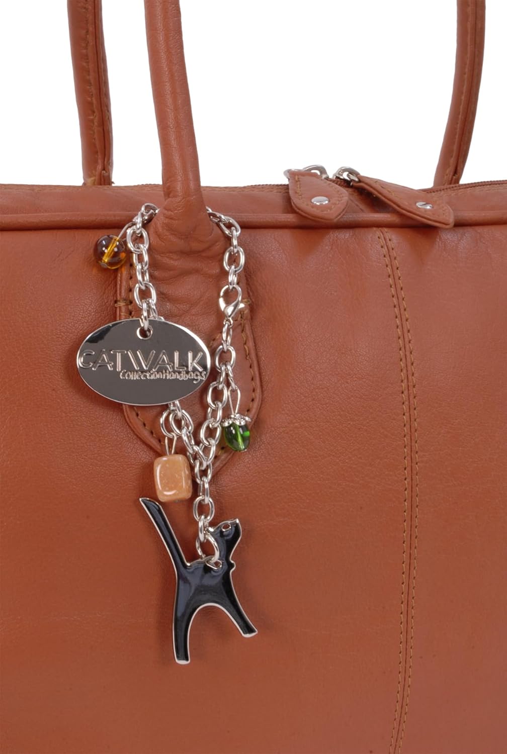 Catwalk Collection Handbags - Leder - Umhängetasche/Schultasche/Organizer/Arbeitstasche für Damen/Ar