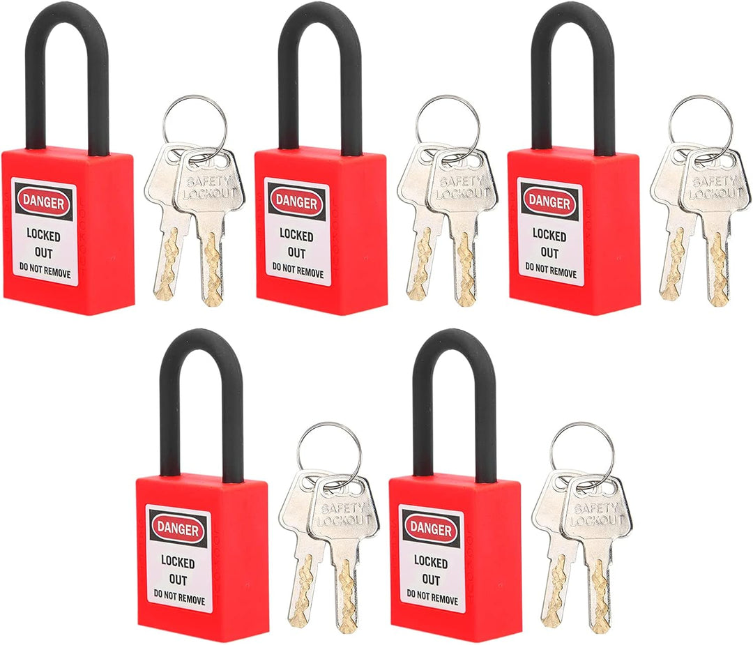 Lockout Lock, 38mm Lock Out Tag Out Vorhängeschlösser Set für Lock Out Tag Out Stationen, Sicherheit