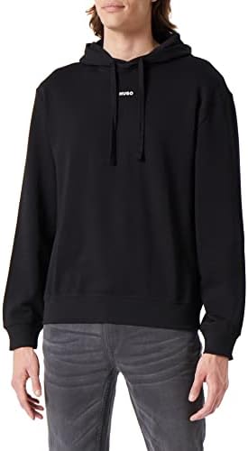 HUGO Herren Dapo Hoodie aus Baumwoll-Terry mit Kontrast-Logo XS Black1, XS Black1