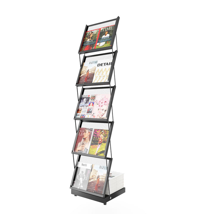 BLV 5 Schicht Faltbare prospektständer & prospekthalter Zeitschriftenständer Büroregale Katalog Lite
